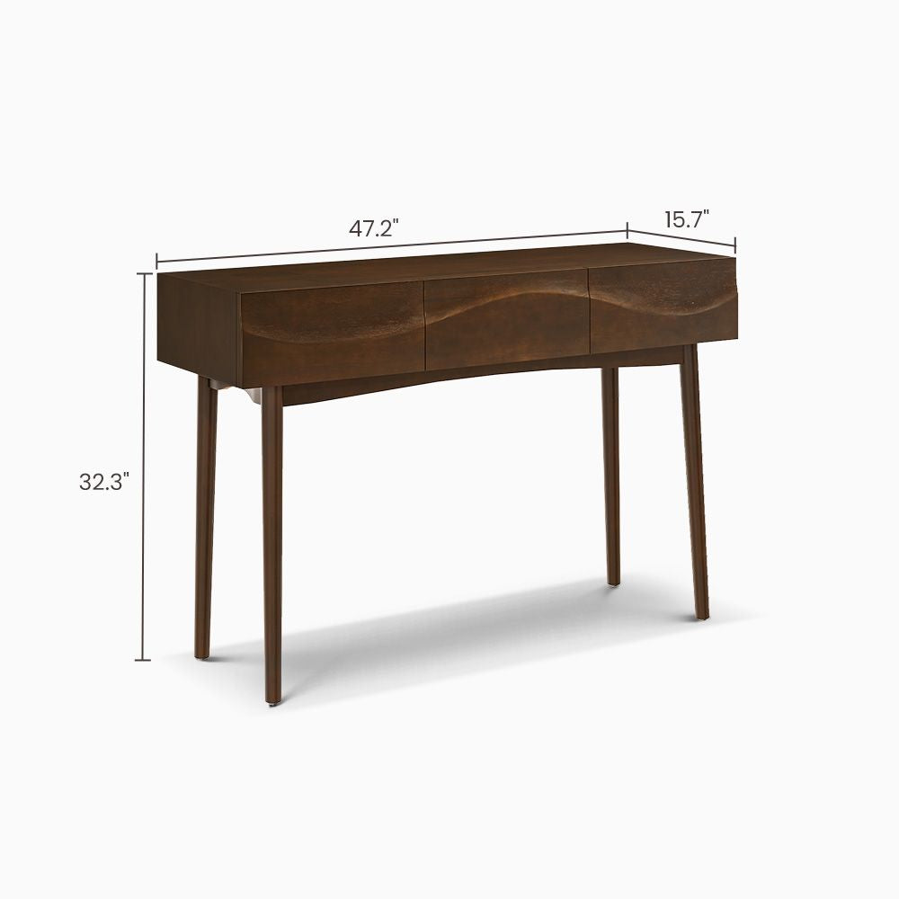 Japandi Solid Wood Console Table