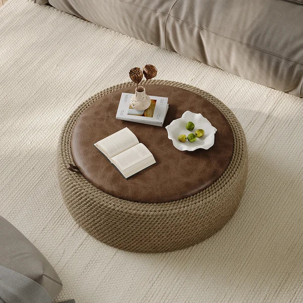 Japandi Woven Rope Coffee Table