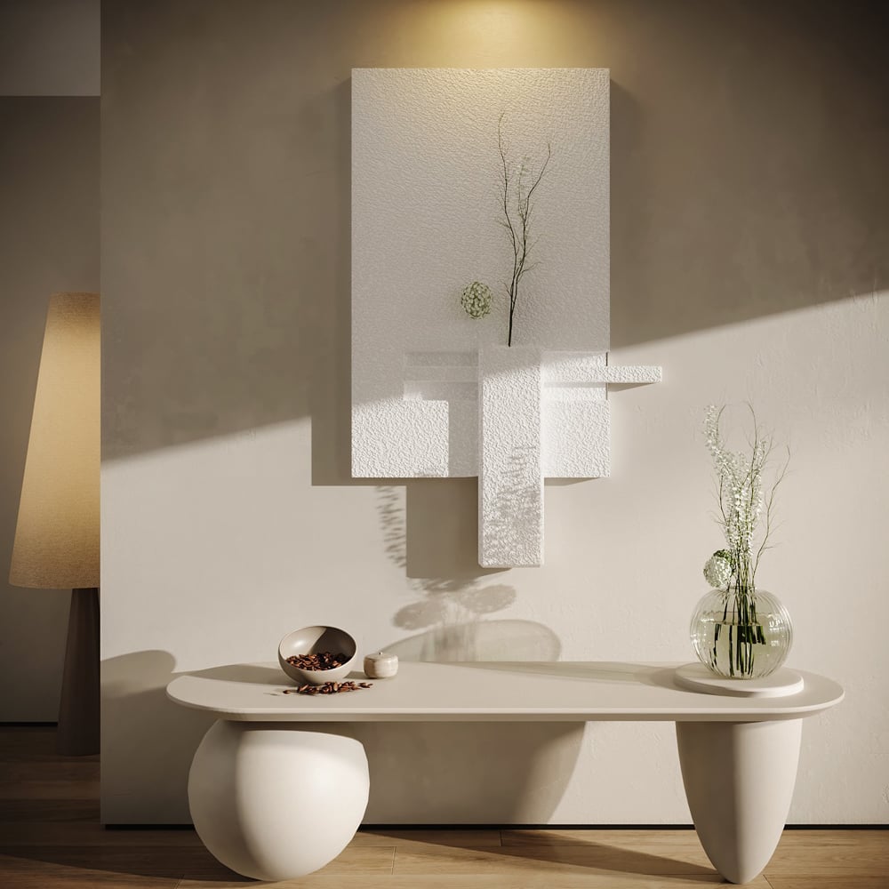 Japandi 3D Wall Art With Vase