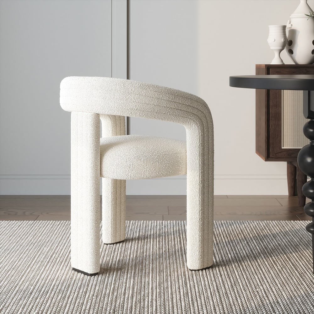 Japandi Bouclé Chair (x2)