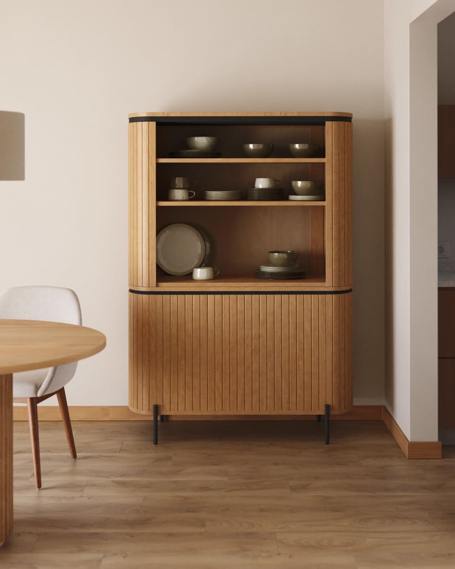 Japandi Tall Sideboard