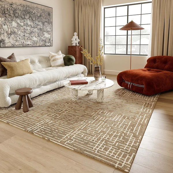 Japandi Jute and Wool Rug