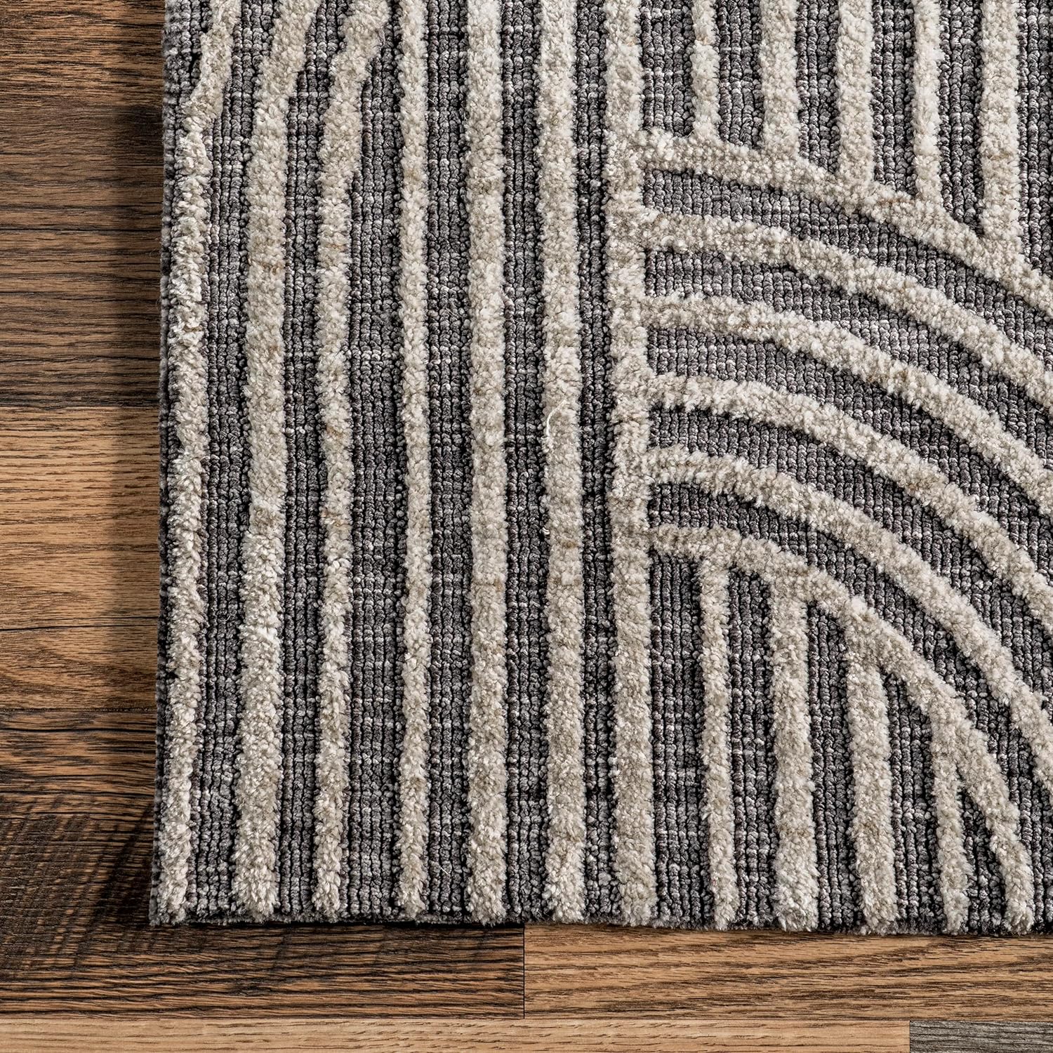 Japandi Dark Grey Rug