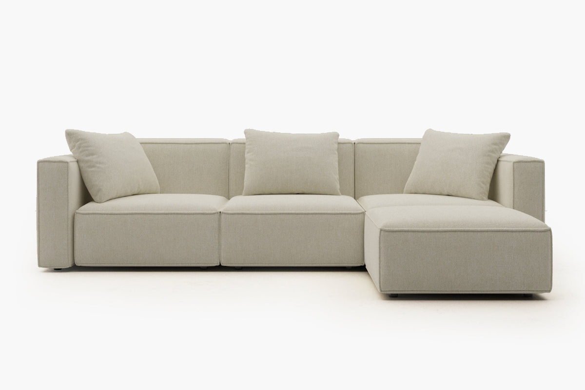 Japandi L-Shape Sectional Sofa – view 2