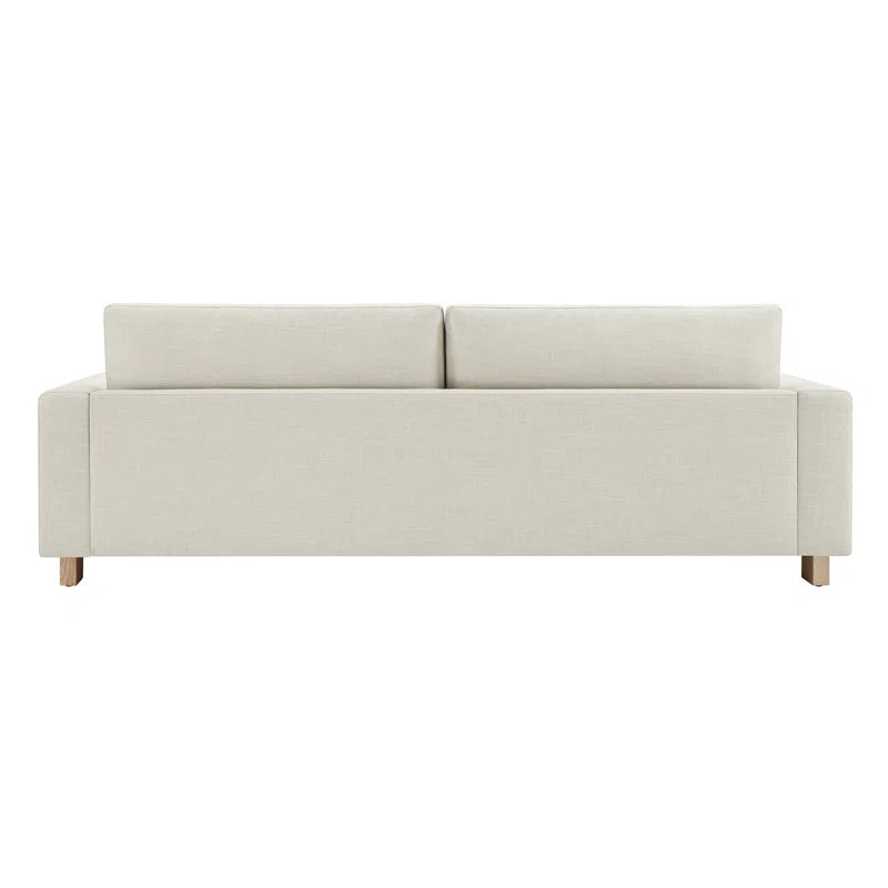 Beige Upholstered Japandi Sofa