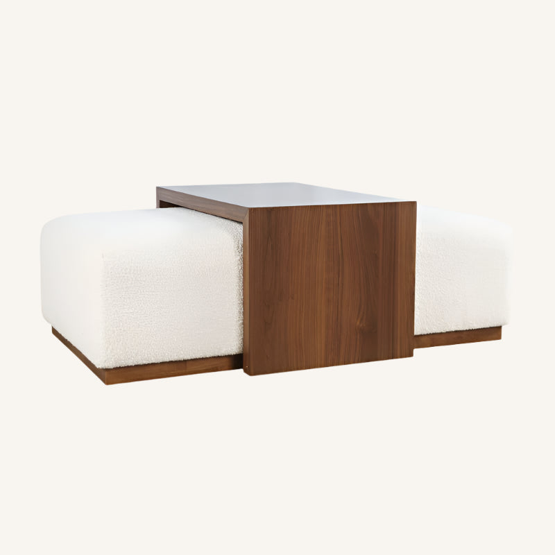 Japandi Coffee Table Ottoman