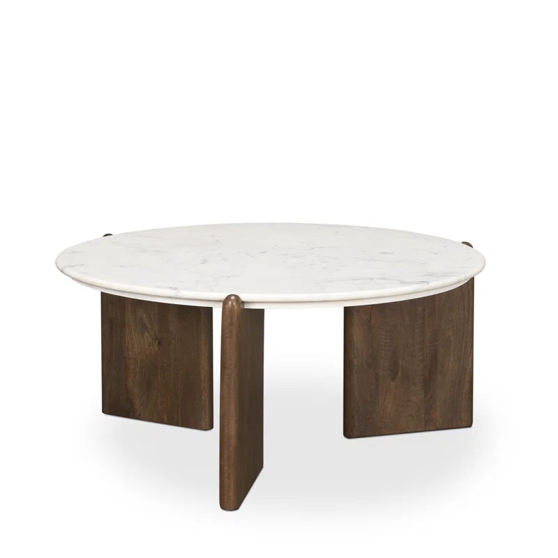 Japandi Minimalist Three-Leg Coffee Table - Brecken