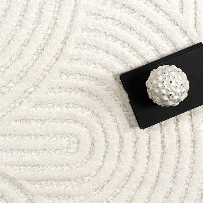 Japandi Geometric Arched Rug