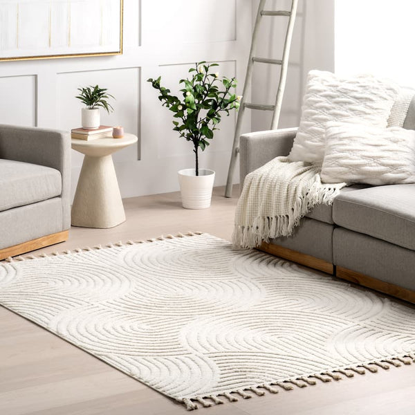 Japandi Geometric Arched Rug