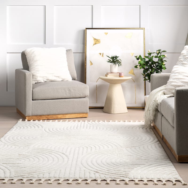 Japandi Geometric Arched Rug