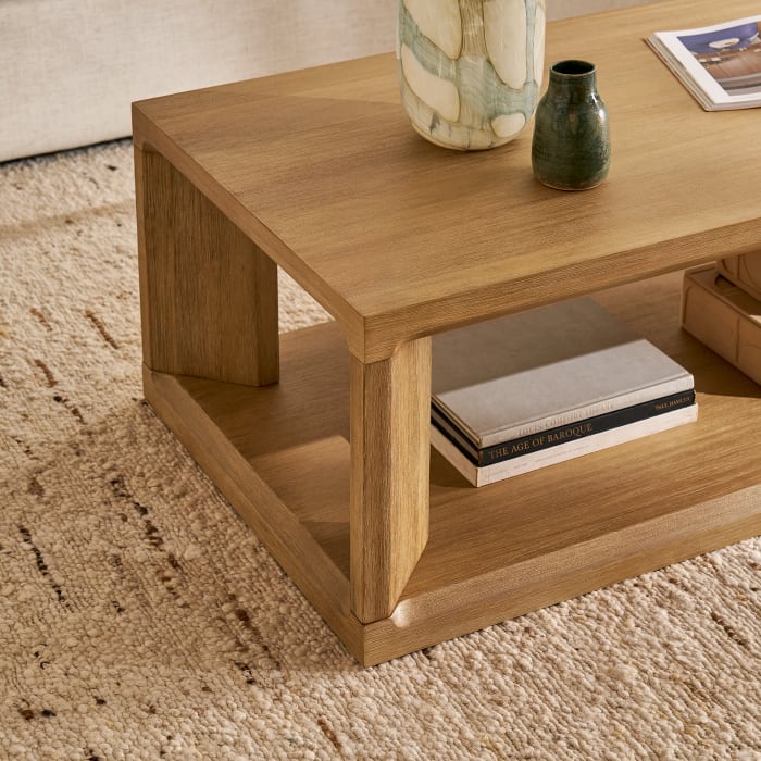 Japandi Rectangular Box Coffee Table