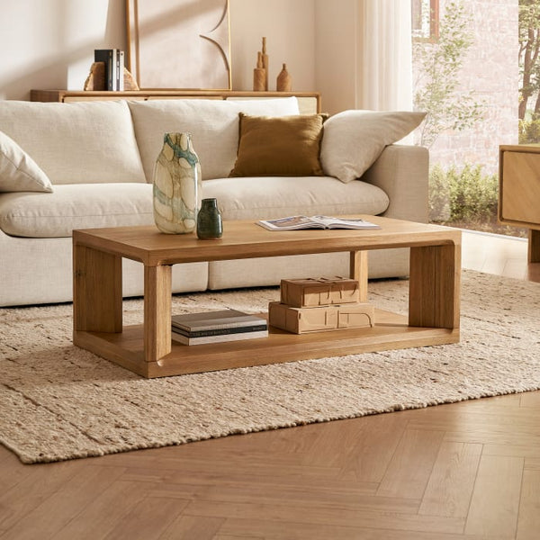 Japandi Rectangular Box Coffee Table