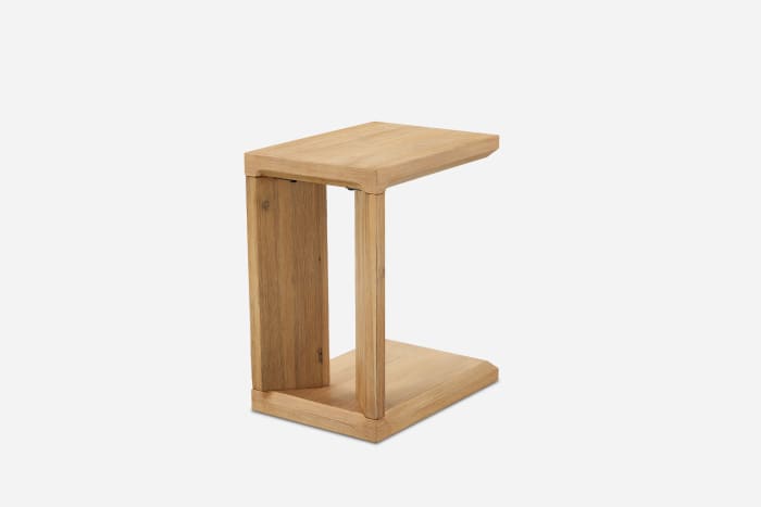 Japandi Small Wooden Side Table