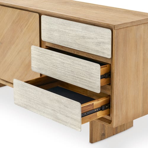 Japandi Modern Wood Sideboard