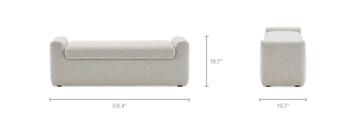 Dakota storage bench photo 10