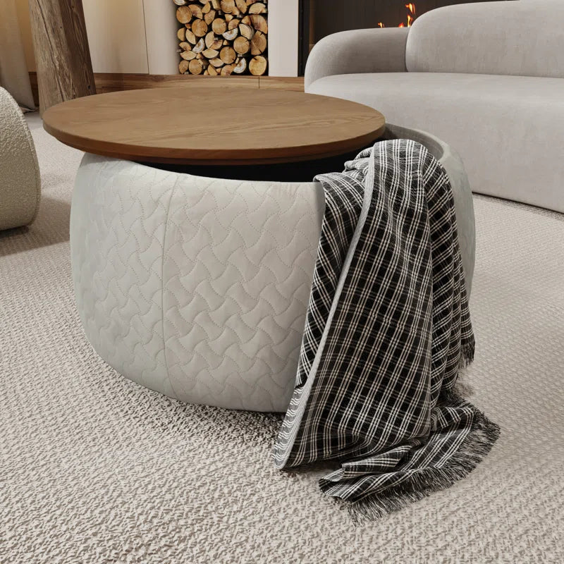 Drum Coffee Table with Storage - Debe