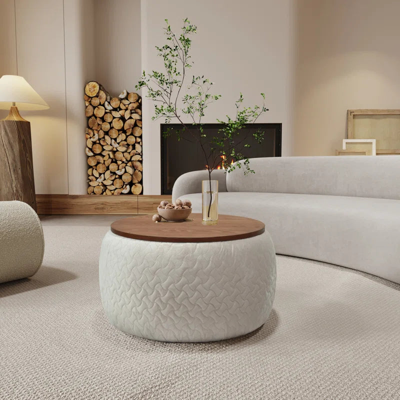 Drum Coffee Table with Storage - Debe