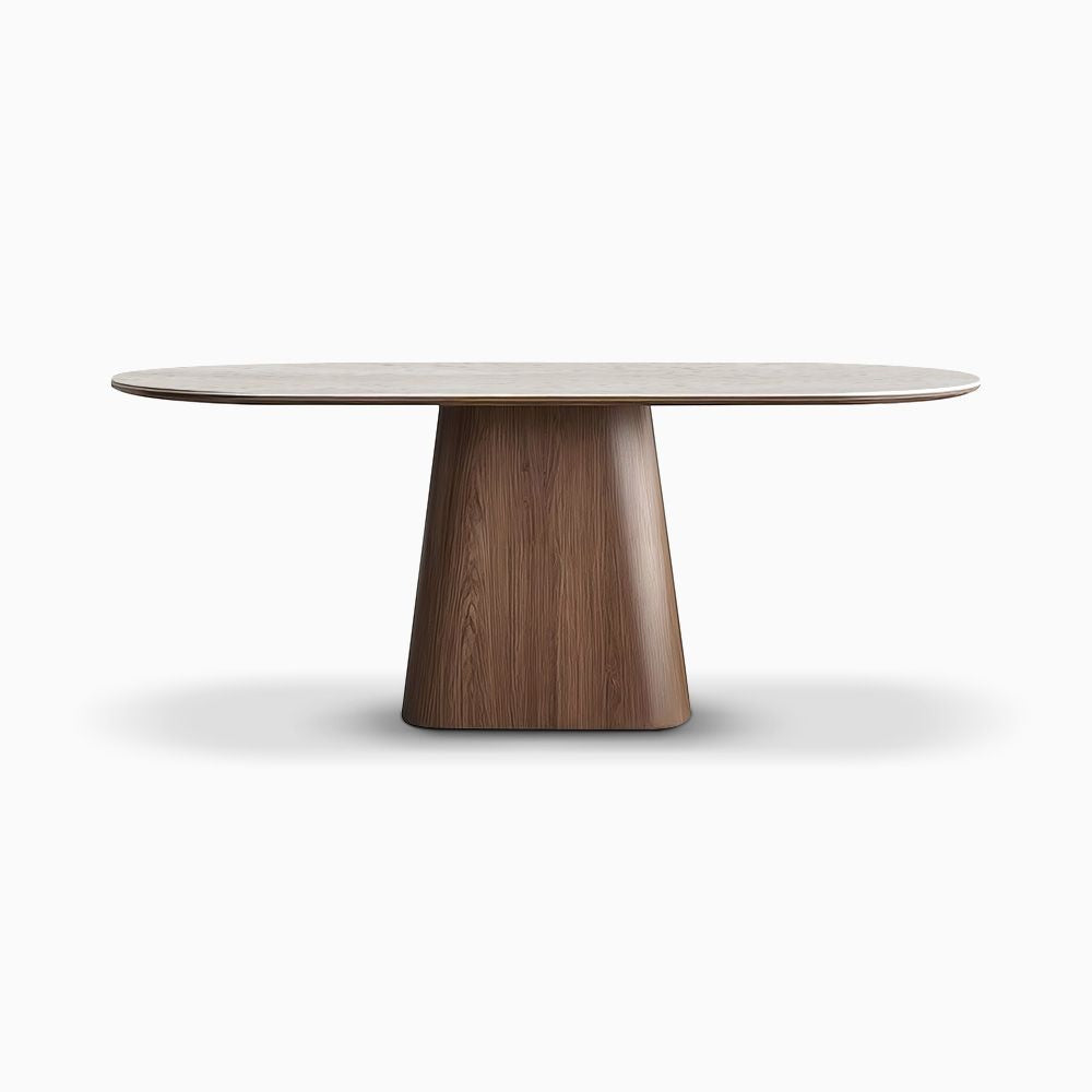 Japandi Stone & Wood Table