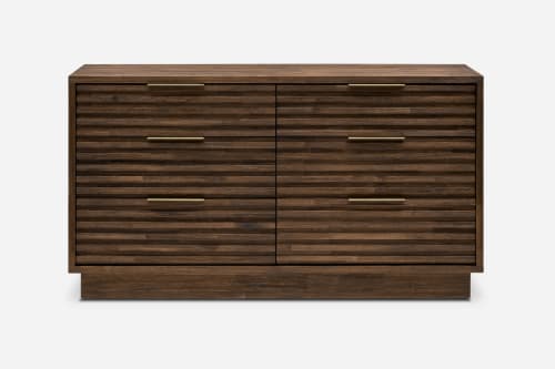 Japandi Dark Wood Dresser