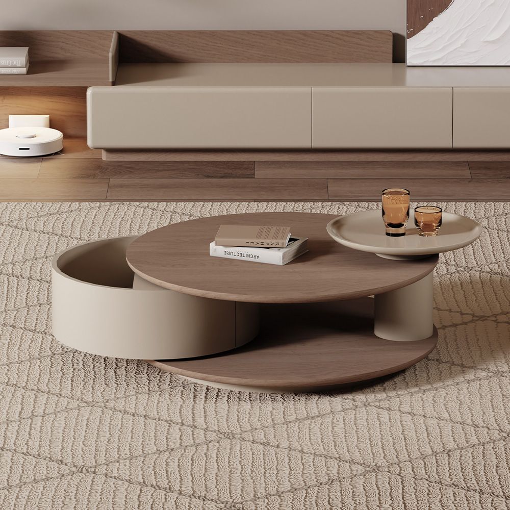 Japandi Rotating Coffee Table