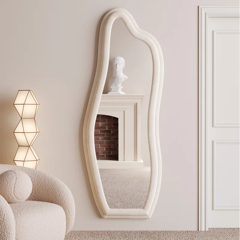 Fabric Irregular Japandi Mirror