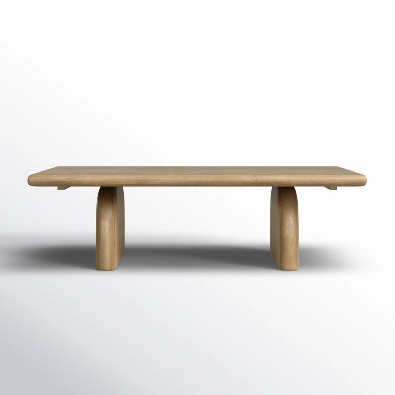 Rounded Edges Japandi Coffee Table