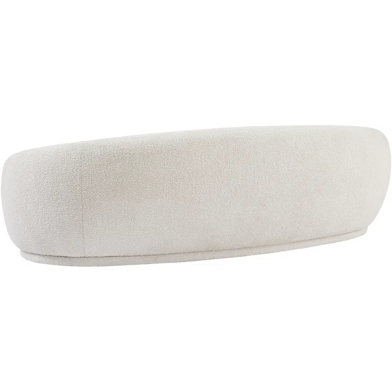 Rolled Arm Japandi Chesterfield Sofa in Velvet