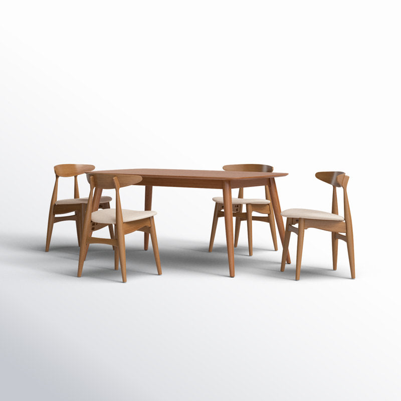 Japandi Wooden Dining Set