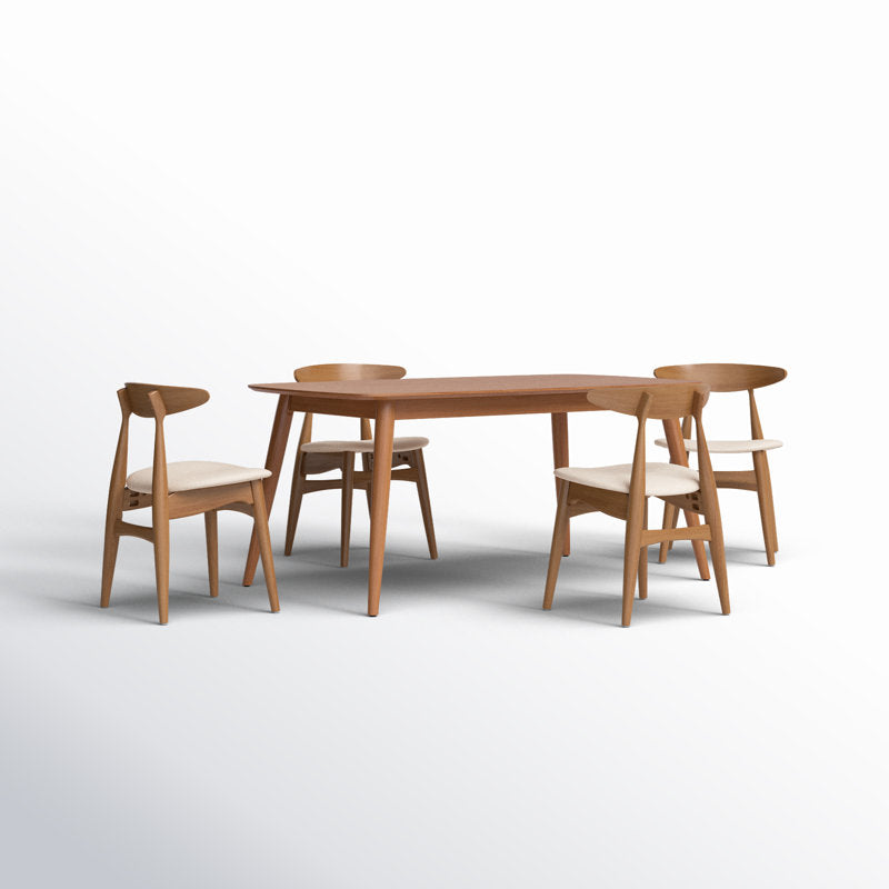 Japandi Wooden Dining Set