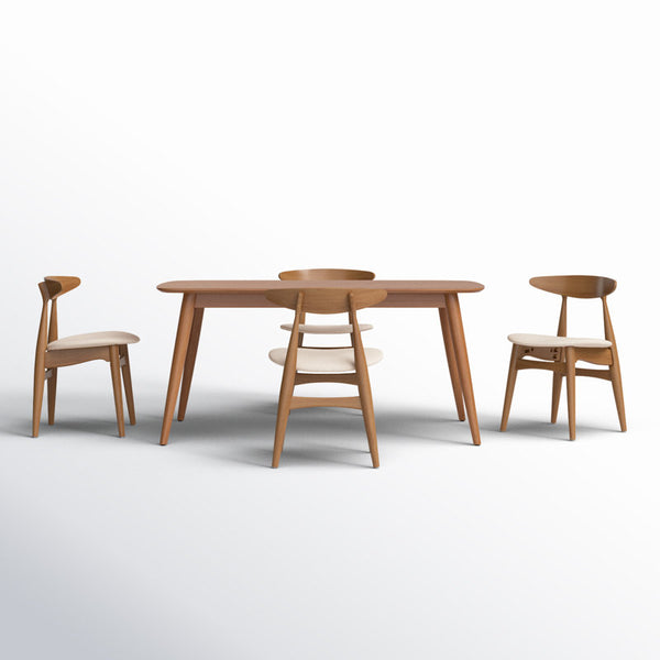 Japandi Wooden Dining Set