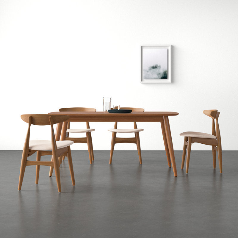 Japandi Wooden Dining Set