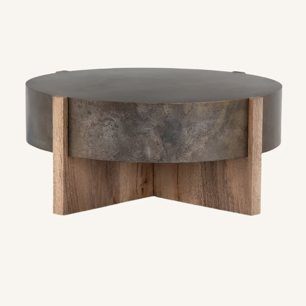 Cross-Leg Wood Coffee Table - Glendo