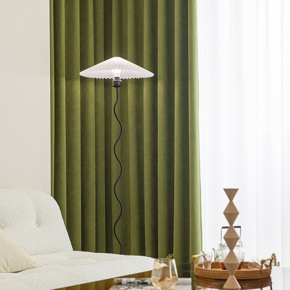 Green Japandi Curtain 