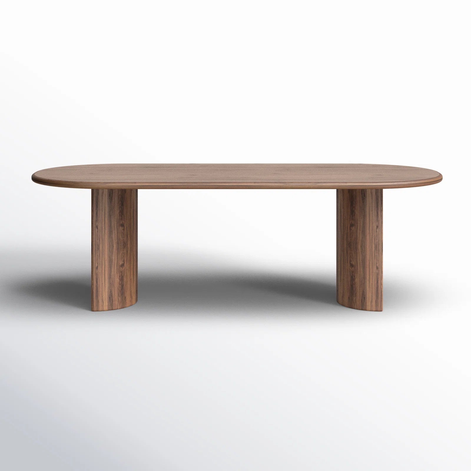 Double Pedestal Japandi Dining Table