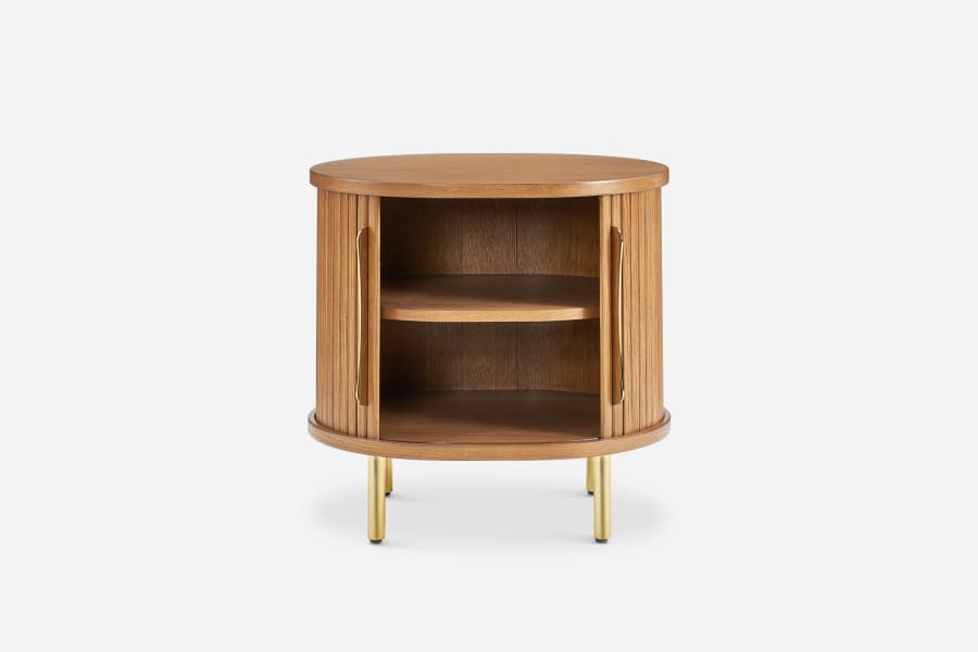 Japandi Oval Nightstand