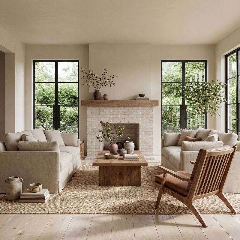 Japandi Jute and Cotton Rug - Helton – view 3