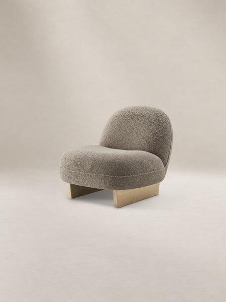 Japandi Sherpa Accent Chair - Ingrid