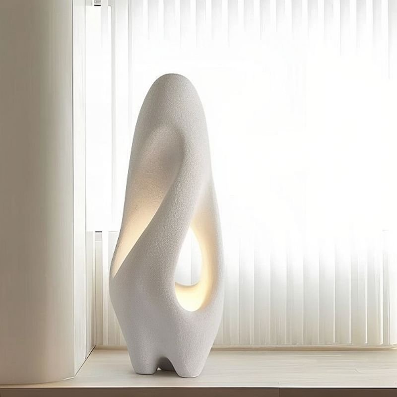Japandi Natural Wood Floor Lamp With Slatted Design – Izbu