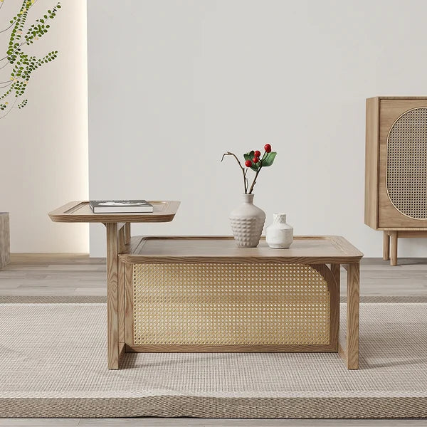 【新品未使用】LOWYA Hifiani center table 2 Japandi 2 Tiers Coffee Table