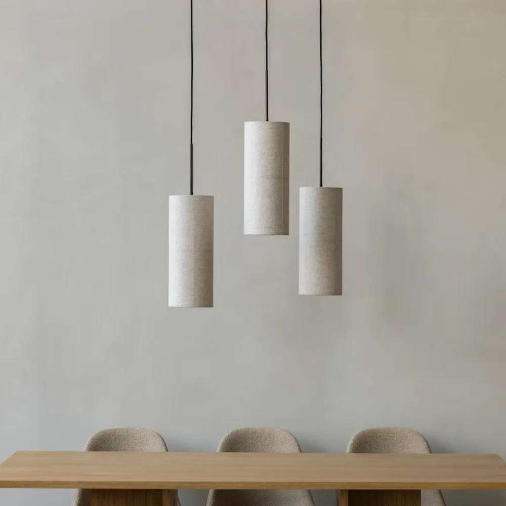 Japandi Fabric Pendant Light