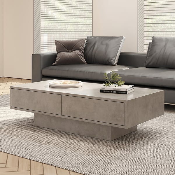 Real concrete coffee deals table