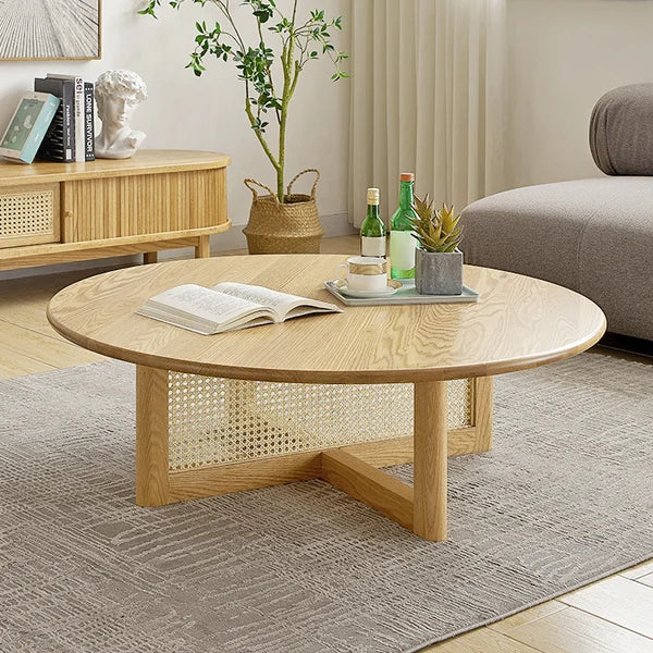 Rattan Japandi Coffee Table