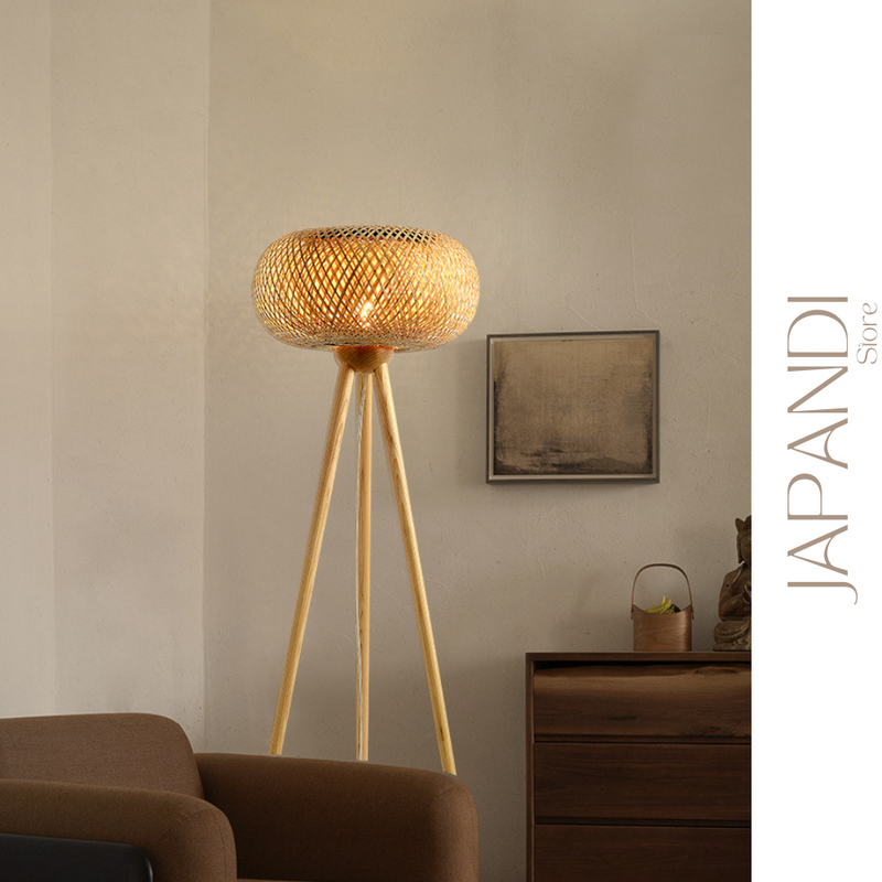 Japandi Bamboo Floor Lamp | Japandistore®