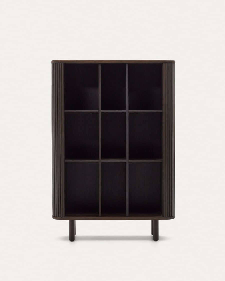 Japandi Black Wood Highboard