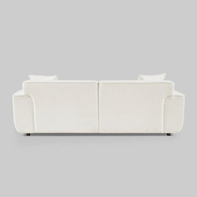 Japandi Round Arm Bouclé Sofa