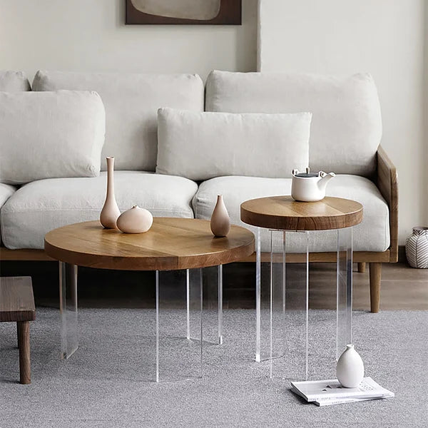 Modern Japandi Coffee Table (2 Pcs)