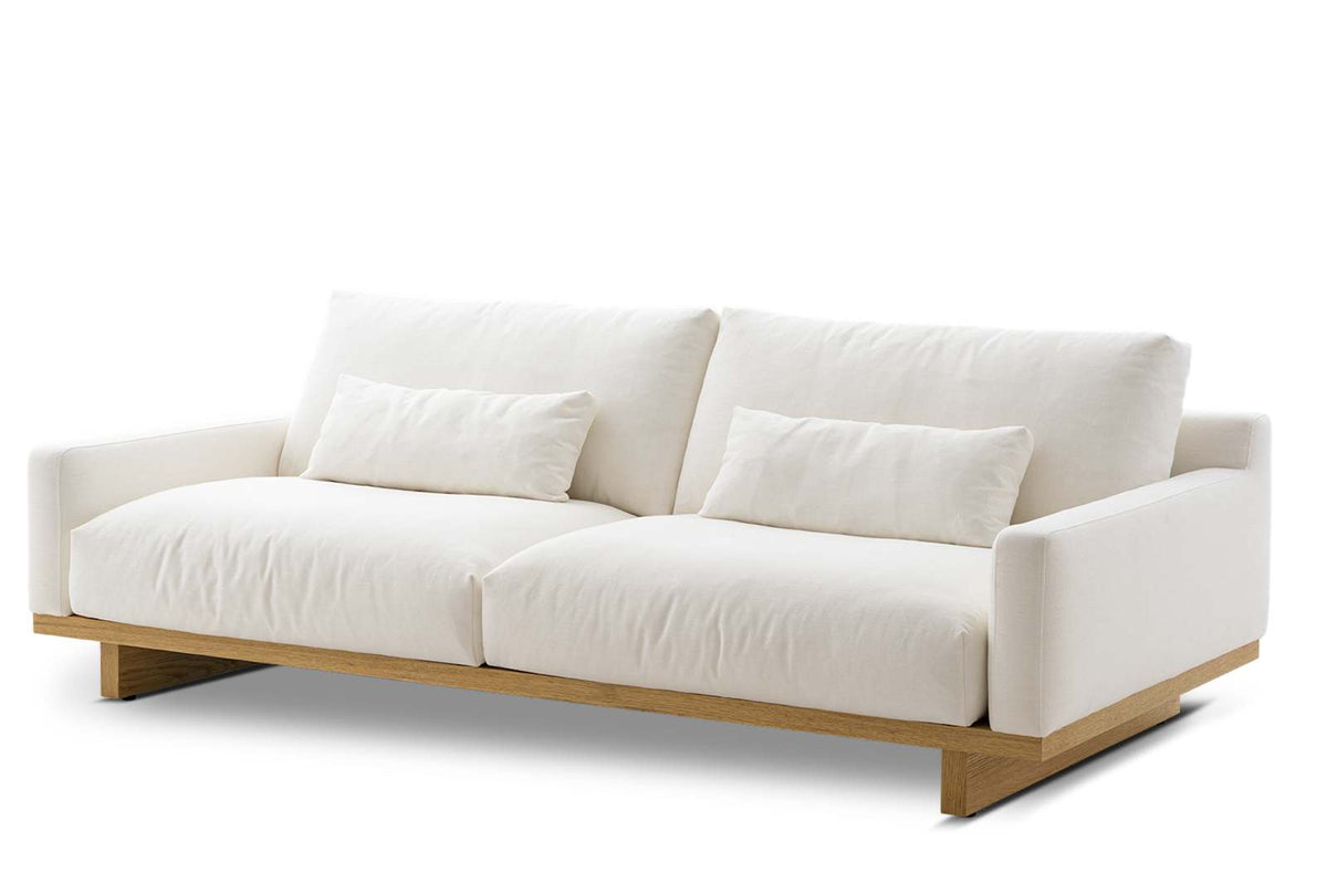 Japandi Low Sofa with Oak Base - Mori – view 2