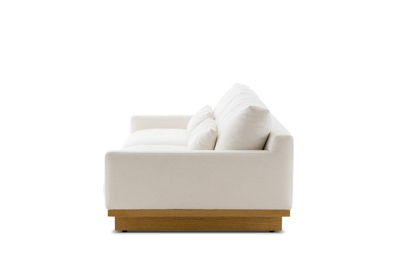 Japandi Low Sofa with Oak Base - Mori