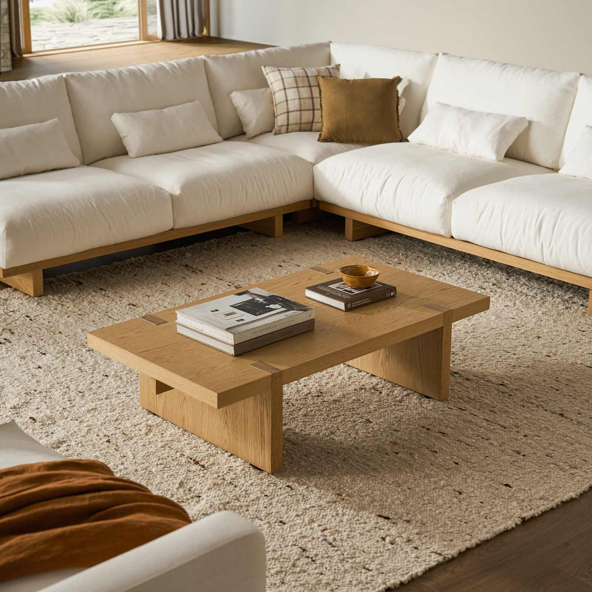 Japandi Low Oak Coffee Table - Mori – view 3