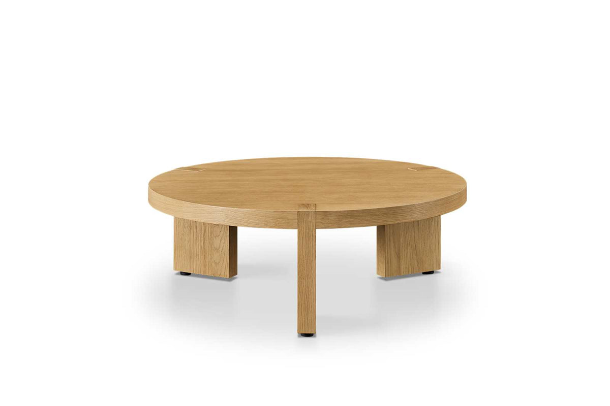 Japandi Round Oak Coffee Table - Mori